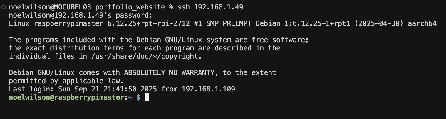 SSH into Raspberry Pi